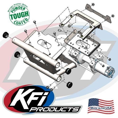 KFI Polaris RZR RS1 Winch Mount | 101545 - MojoMotoSport.com