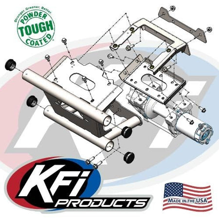 KFI Polaris RZR RS1 Winch Mount | 101545 - MojoMotoSport.com