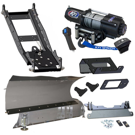KFI Snowplow Kit Can - Am Defender with level kit - MojoMotoSport.com