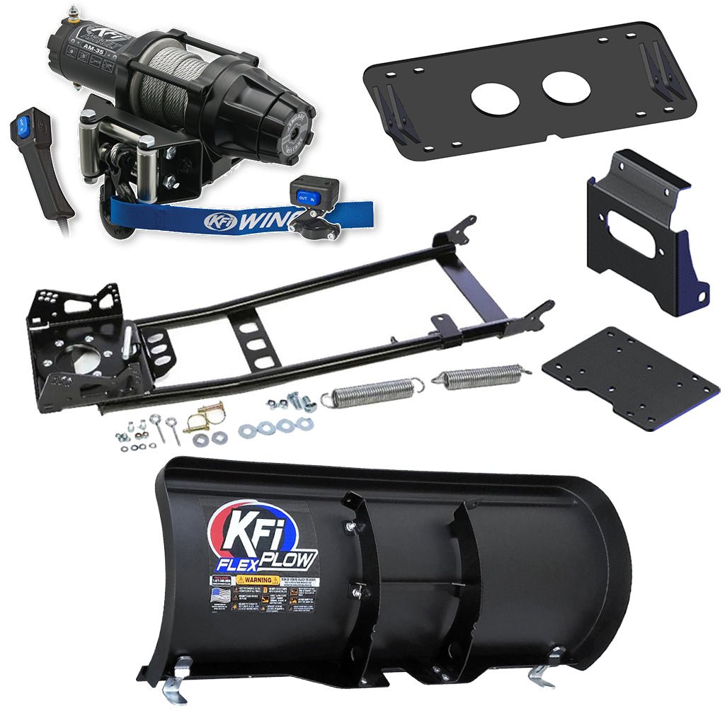 KFI Snowplow Kit fits 2007 - on Honda TRX250TE & TRX250TM Recon ATV - MojoMotoSport.com