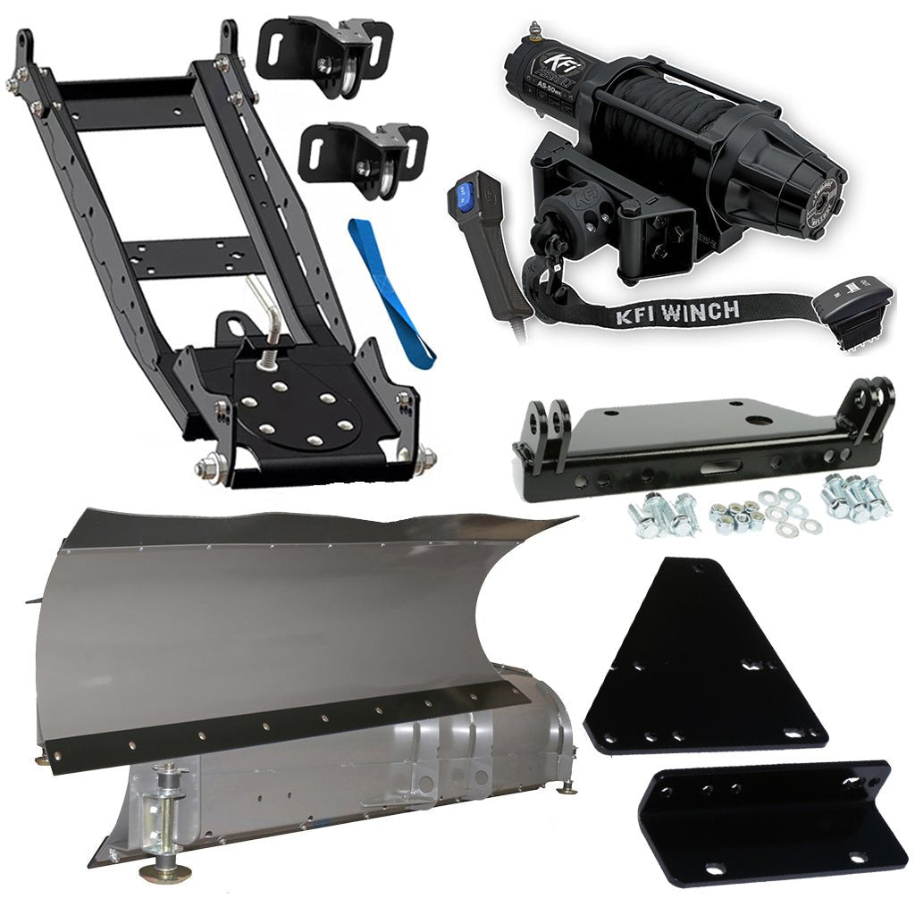 KFI Snowplow Kit fits Kawasaki Mule 4000 & 4010 - MojoMotoSport.com