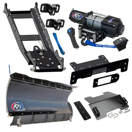 KFI Snowplow Kit fits Kawasaki Mule SX/XC 400 - MojoMotoSport.com