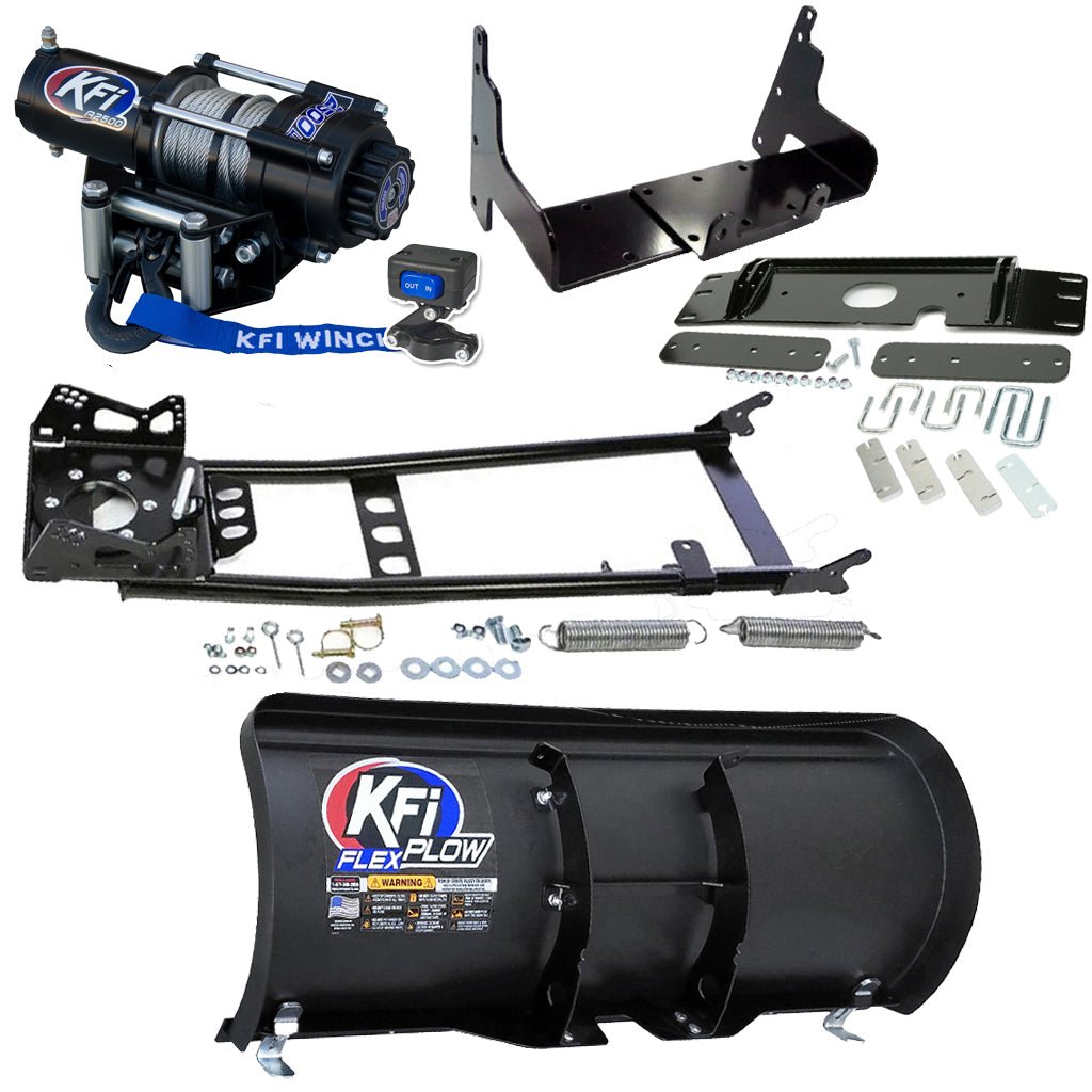 KFI Snowplow Kit fits older Polaris ATP 300/500, Magnum 325/330/500 & Sportsman 335/400/500 ATV - MojoMotoSport.com