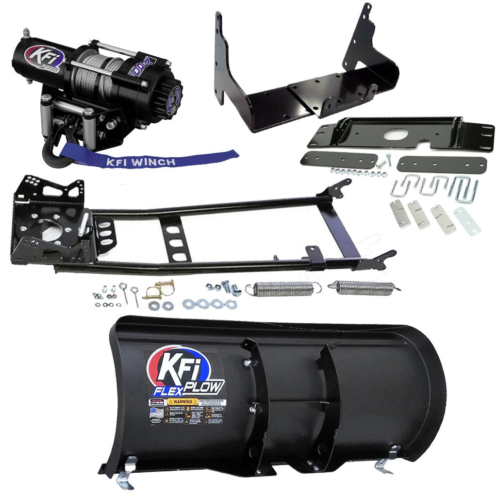 KFI Snowplow Kit fits older Polaris ATP 300/500, Magnum 325/330/500 & Sportsman 335/400/500 ATV - MojoMotoSport.com