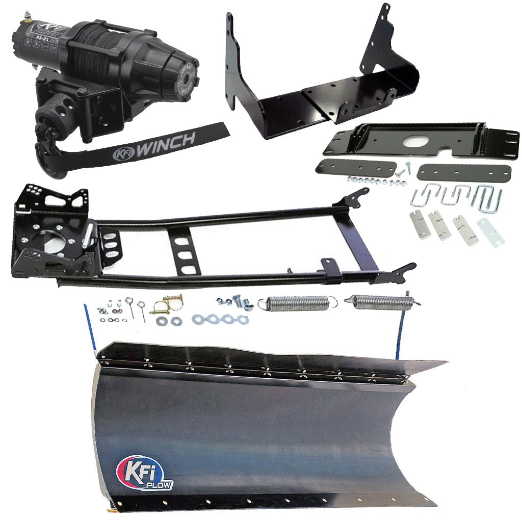 KFI Snowplow Kit fits older Polaris ATP 300/500, Magnum 325/330/500 & Sportsman 335/400/500 ATV - MojoMotoSport.com