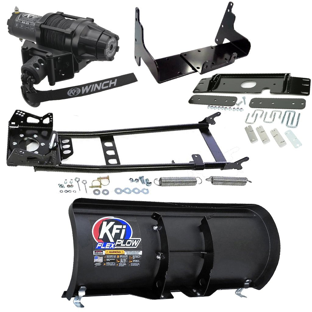 KFI Snowplow Kit fits older Polaris ATP 300/500, Magnum 325/330/500 & Sportsman 335/400/500 ATV - MojoMotoSport.com