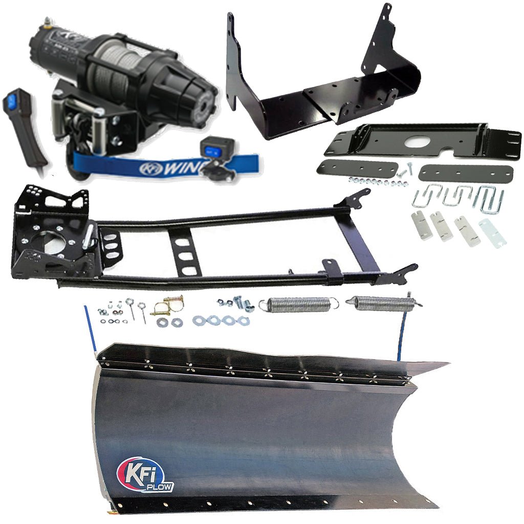 KFI Snowplow Kit fits older Polaris ATP 300/500, Magnum 325/330/500 & Sportsman 335/400/500 ATV - MojoMotoSport.com