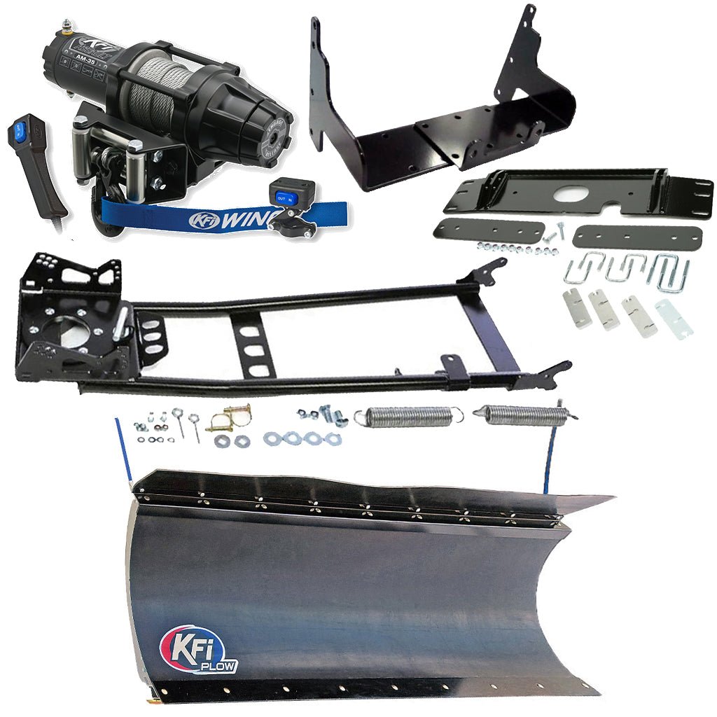 KFI Snowplow Kit fits older Polaris ATP 300/500, Magnum 325/330/500 & Sportsman 335/400/500 ATV - MojoMotoSport.com