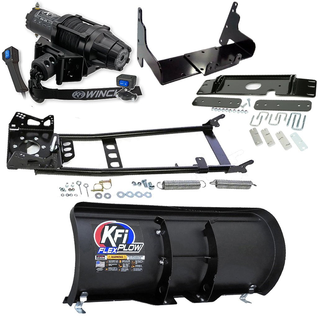 KFI Snowplow Kit fits older Polaris ATP 300/500, Magnum 325/330/500 & Sportsman 335/400/500 ATV - MojoMotoSport.com