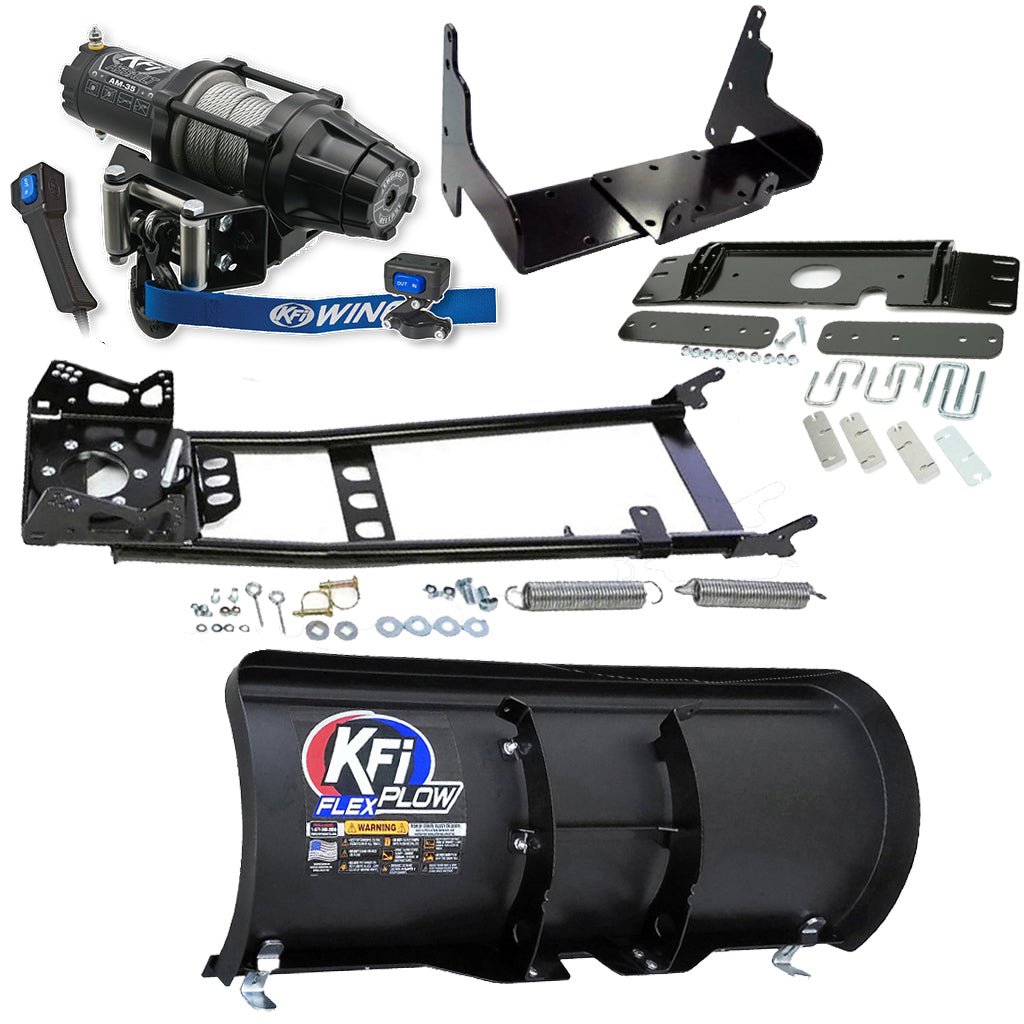 KFI Snowplow Kit fits older Polaris ATP 300/500, Magnum 325/330/500 & Sportsman 335/400/500 ATV - MojoMotoSport.com