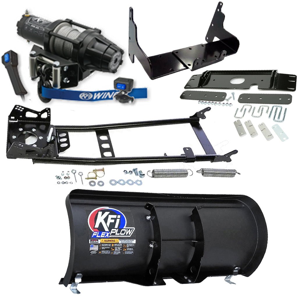 KFI Snowplow Kit fits older Polaris ATP 300/500, Magnum 325/330/500 & Sportsman 335/400/500 ATV - MojoMotoSport.com