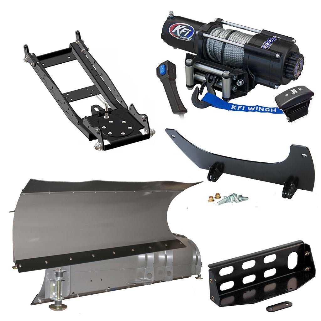 KFI Snowplow Kit John Deere Gator XUV 625, 825, 855 - MojoMotoSport.com