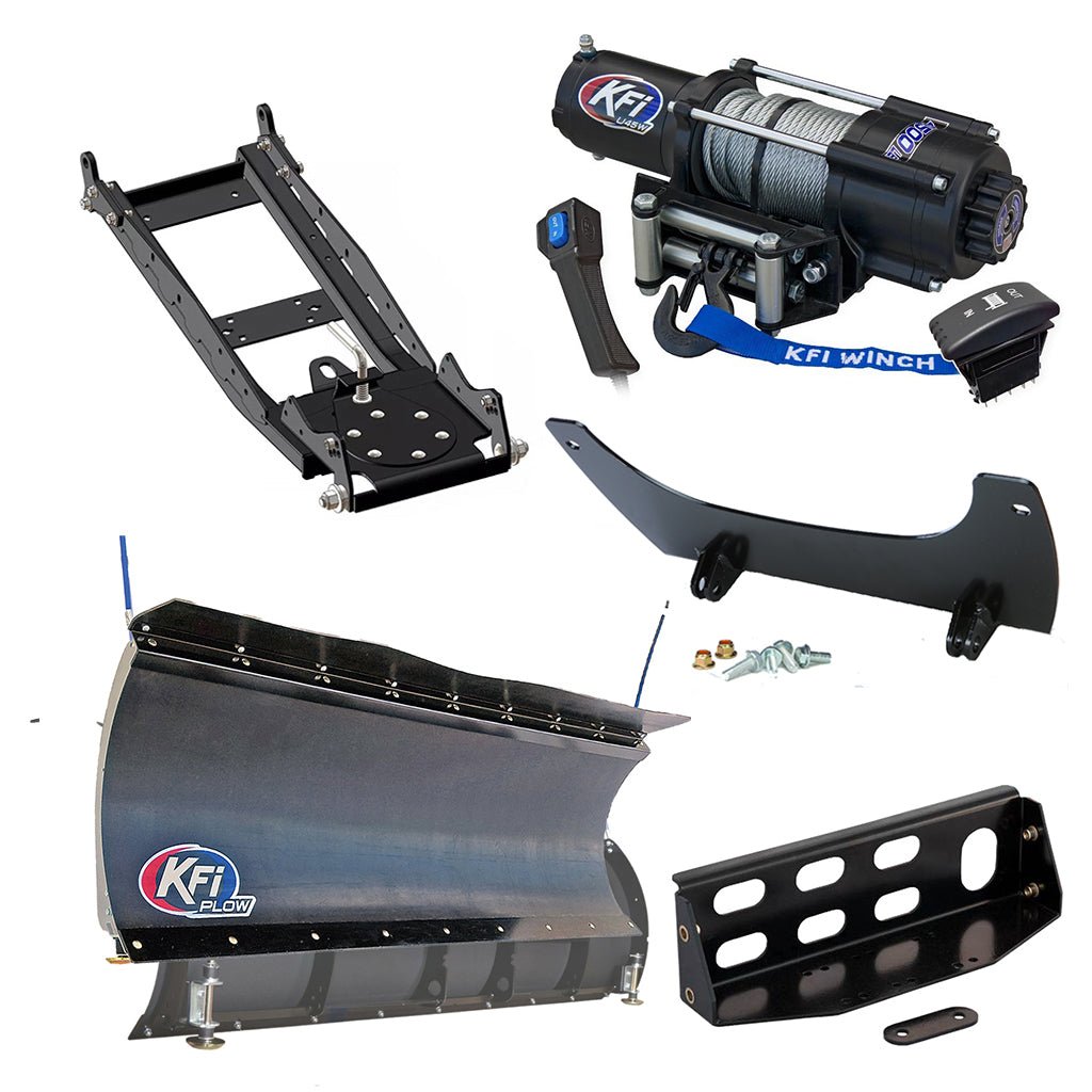 KFI Snowplow Kit John Deere Gator XUV 625, 825, 855 - MojoMotoSport.com
