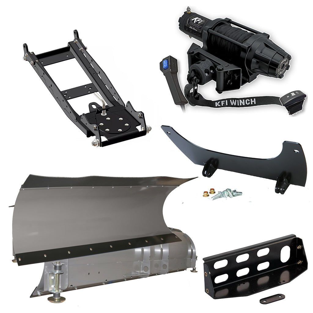 KFI Snowplow Kit John Deere Gator XUV 625, 825, 855 - MojoMotoSport.com