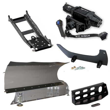 KFI Snowplow Kit John Deere Gator XUV 625, 825, 855 - MojoMotoSport.com