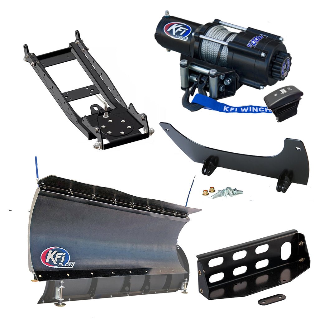 KFI Snowplow Kit John Deere Gator XUV 625, 825, 855 - MojoMotoSport.com