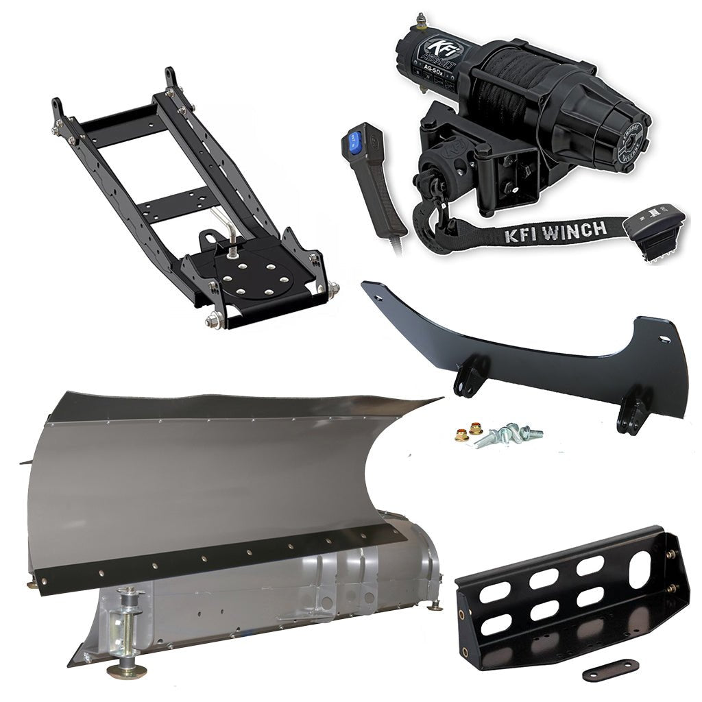 KFI Snowplow Kit John Deere Gator XUV 625, 825, 855 - MojoMotoSport.com
