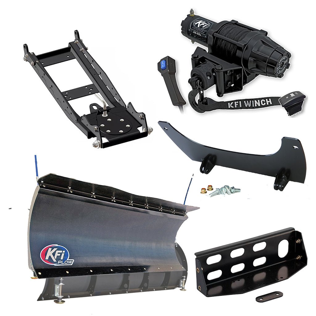 KFI Snowplow Kit John Deere Gator XUV 625, 825, 855 - MojoMotoSport.com