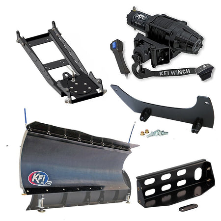 KFI Snowplow Kit John Deere Gator XUV 625, 825, 855 - MojoMotoSport.com