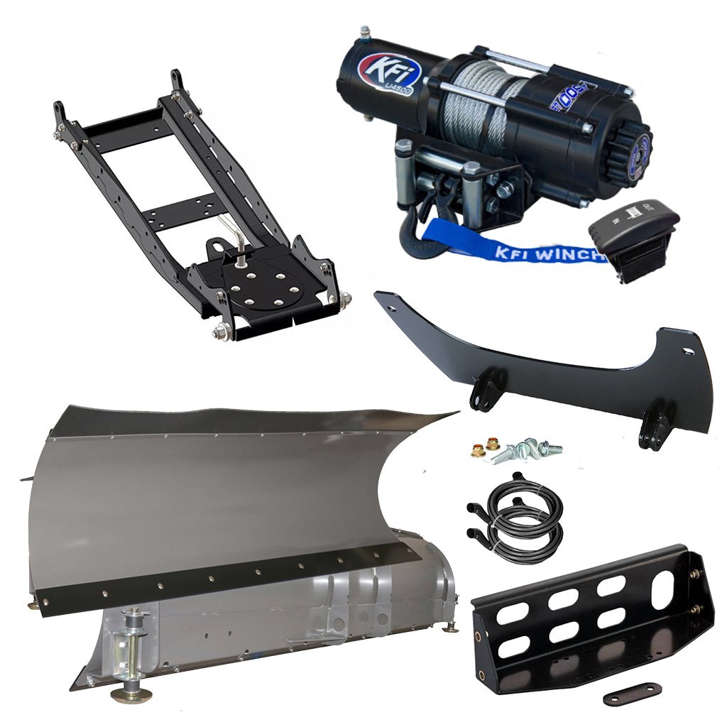 KFI Snowplow Kit John Deere Gator XUV 825i S4, 825M S4, .855D S4, 855M S4 - MojoMotoSport.com