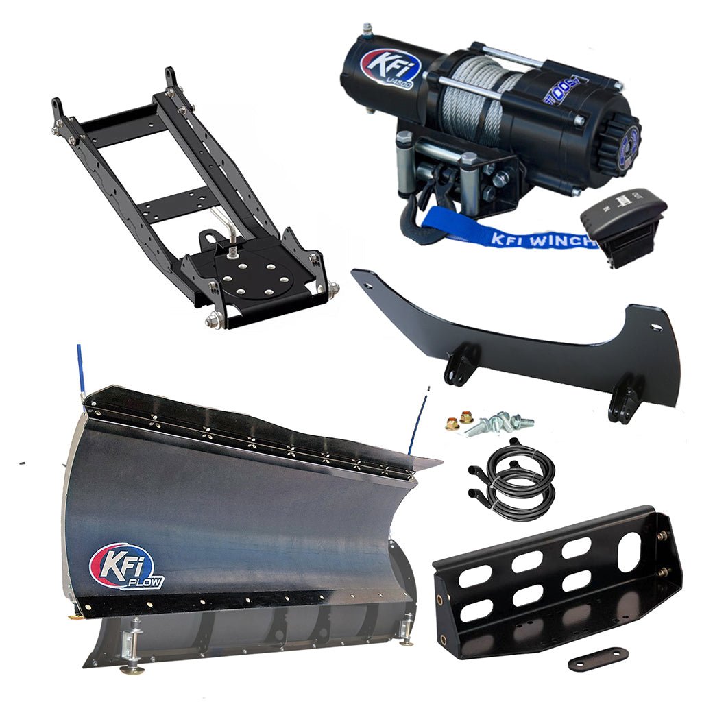 KFI Snowplow Kit John Deere Gator XUV 825i S4, 825M S4, .855D S4, 855M S4 - MojoMotoSport.com