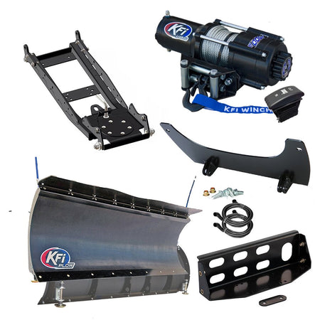KFI Snowplow Kit John Deere Gator XUV 825i S4, 825M S4, .855D S4, 855M S4 - MojoMotoSport.com