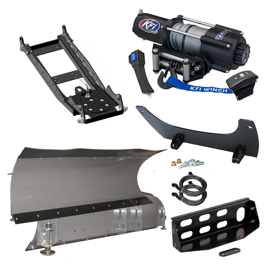 KFI Snowplow Kit John Deere Gator XUV 825i S4, 825M S4, .855D S4, 855M S4 - MojoMotoSport.com