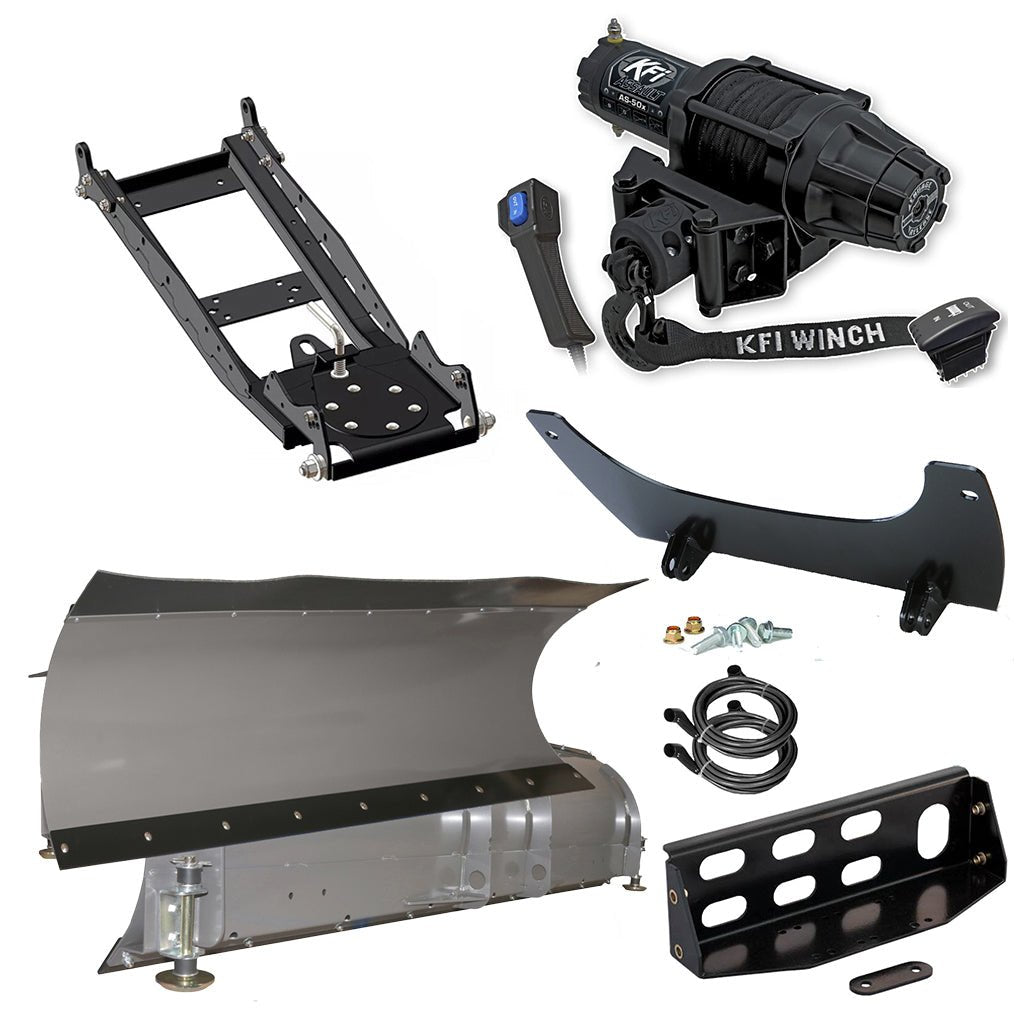 KFI Snowplow Kit John Deere Gator XUV 825i S4, 825M S4, .855D S4, 855M S4 - MojoMotoSport.com