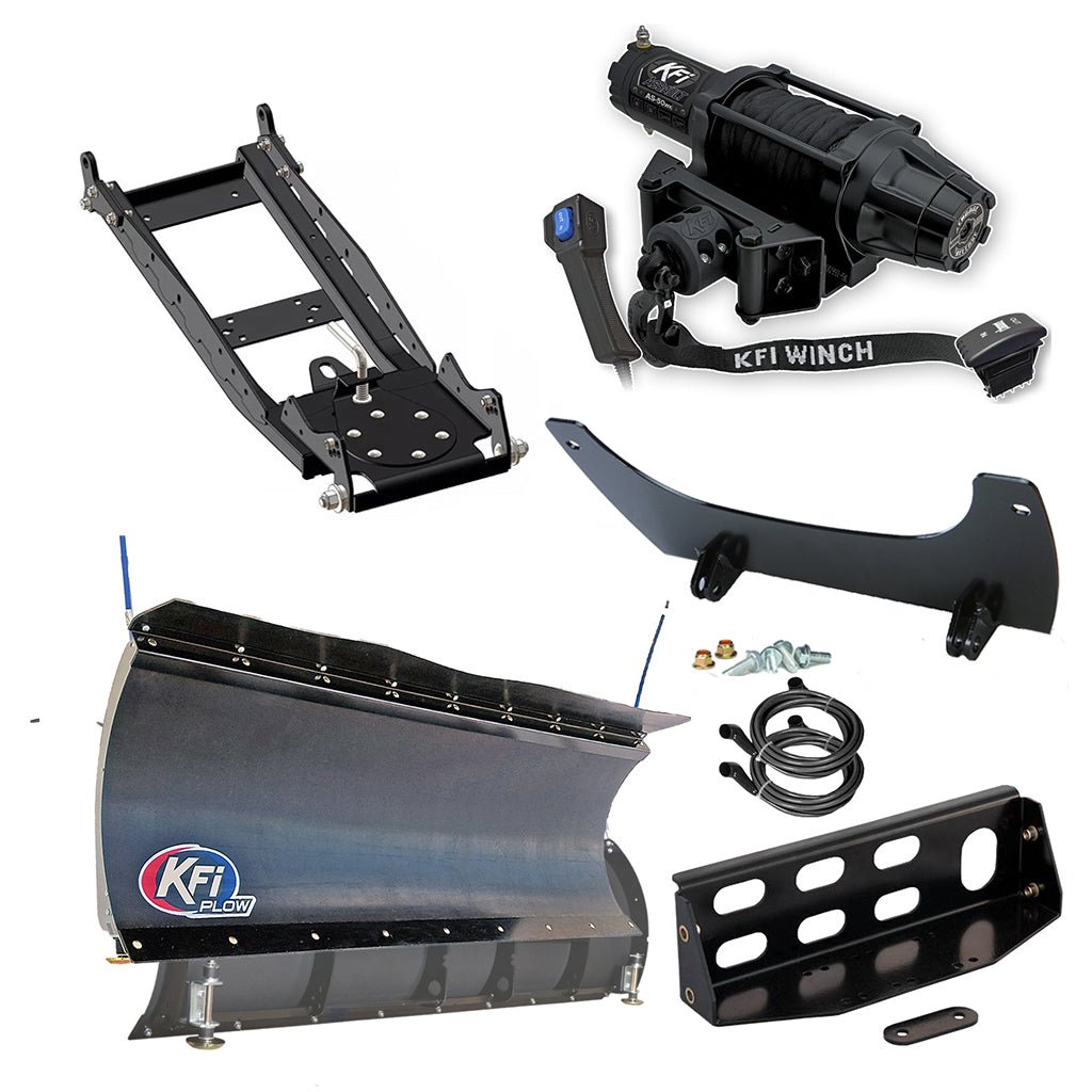 KFI Snowplow Kit John Deere Gator XUV 825i S4, 825M S4, .855D S4, 855M S4 - MojoMotoSport.com