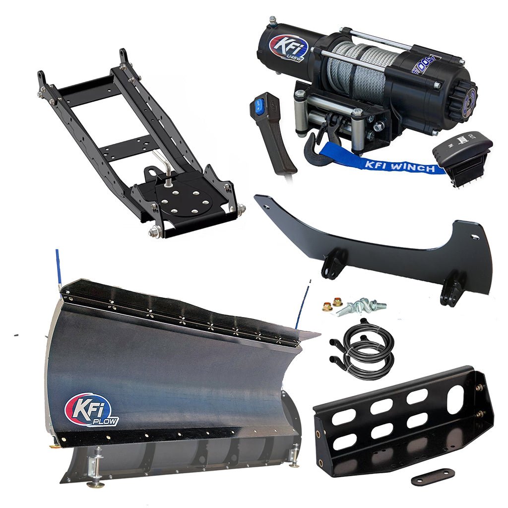 KFI Snowplow Kit John Deere Gator XUV 825i S4, 825M S4, .855D S4, 855M S4 - MojoMotoSport.com