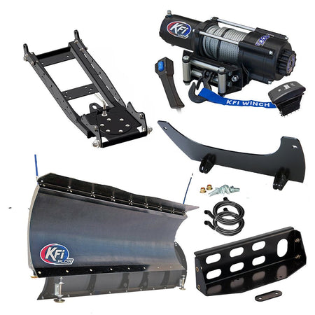 KFI Snowplow Kit John Deere Gator XUV 825i S4, 825M S4, .855D S4, 855M S4 - MojoMotoSport.com
