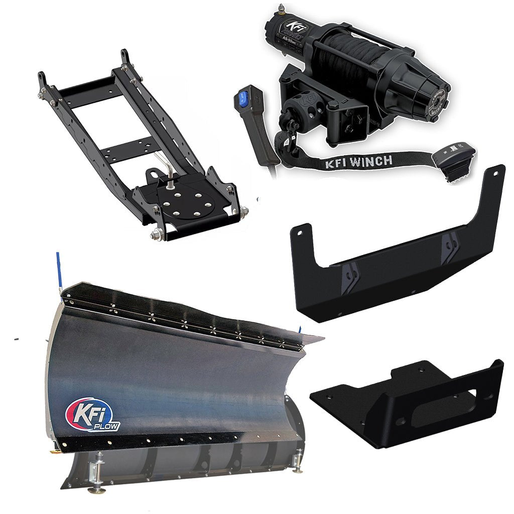 KFI Snowplow Kit John Deere Gator XUV 835E/M/R & 865E/M/R - MojoMotoSport.com