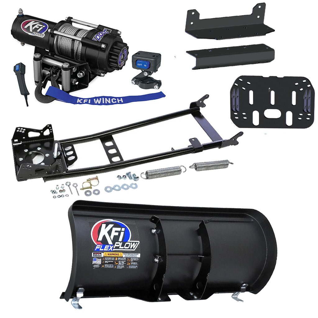 KFI Snowplow Kit Yamaha 350/400/450 Grizzly Kodiak ATV (2003 - 2014) - MojoMotoSport.com