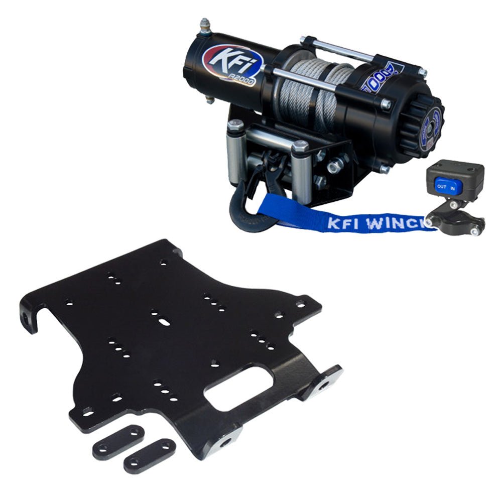 KFI Winch and Winch Mount Kit Honda TRX500 Foreman Rubicon - MojoMotoSport.com