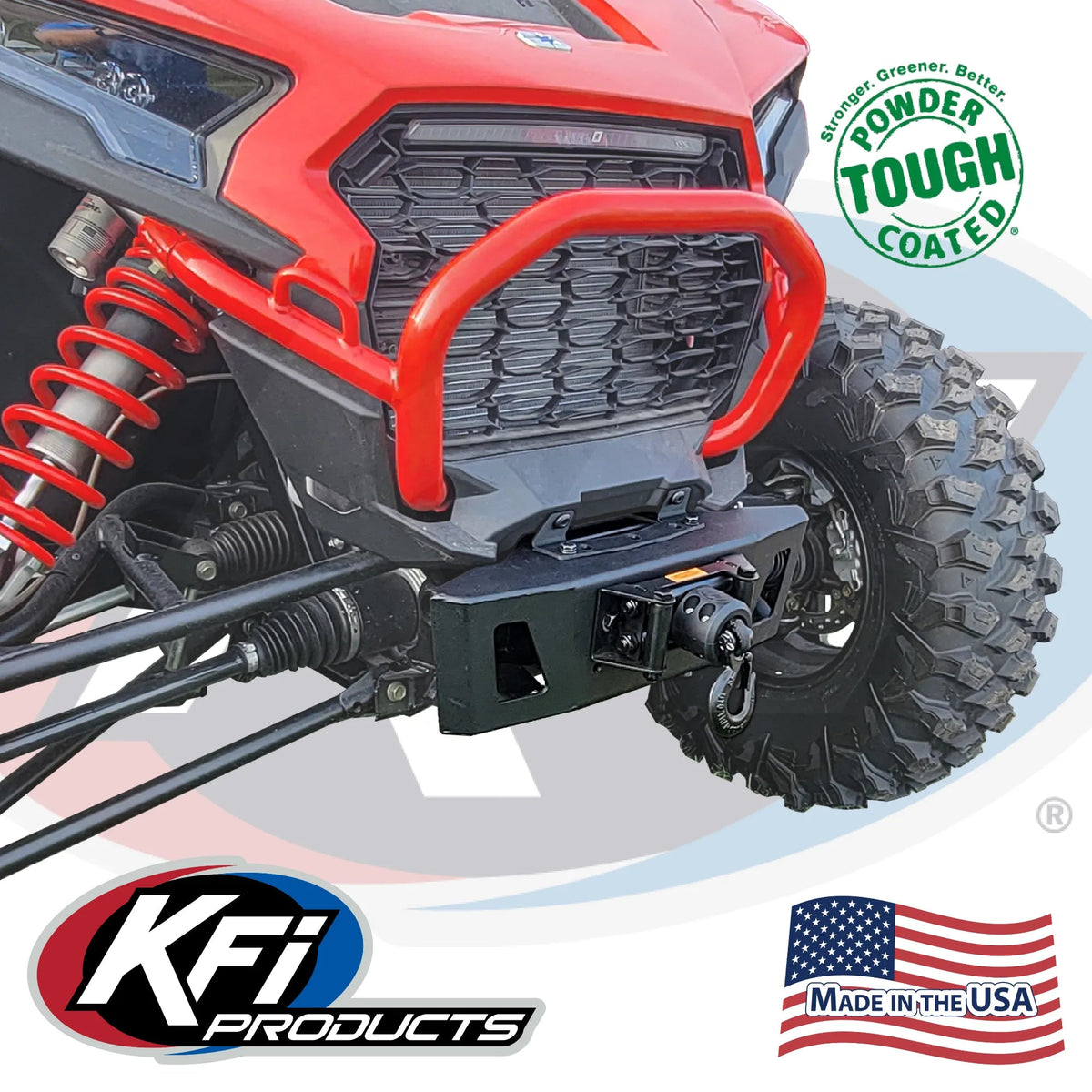 KFI Winch Mount Polaris RZR XP 1000 2024+ | 102100 - MojoMotoSport.com