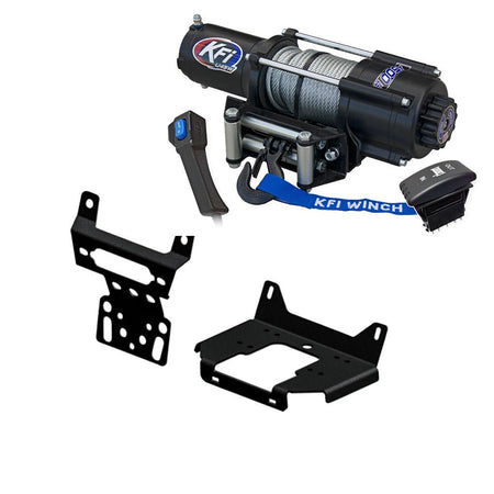 KFI Winch & Winch Mount Kit 16 - 24 Polaris RZR 900/1000/TURBO - MojoMotoSport.com