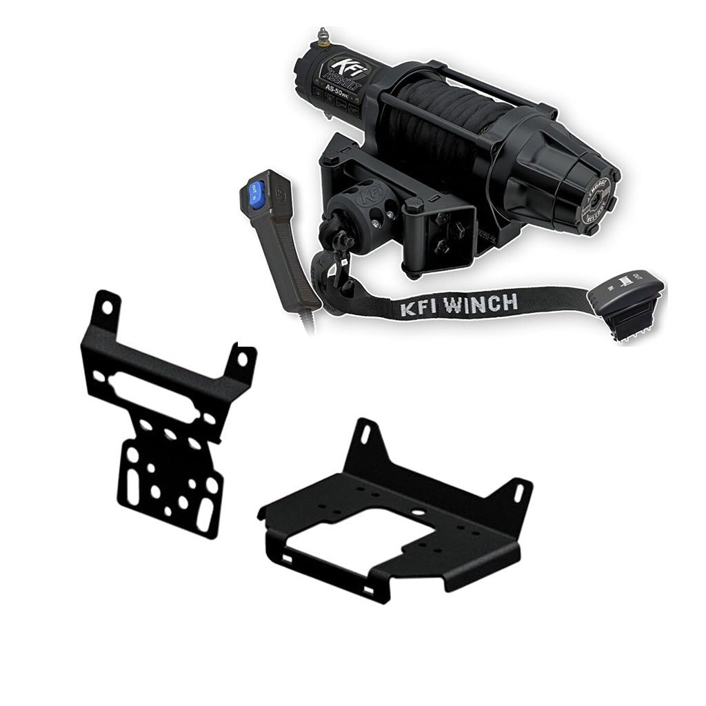 KFI Winch & Winch Mount Kit 16 - 24 Polaris RZR 900/1000/TURBO - MojoMotoSport.com