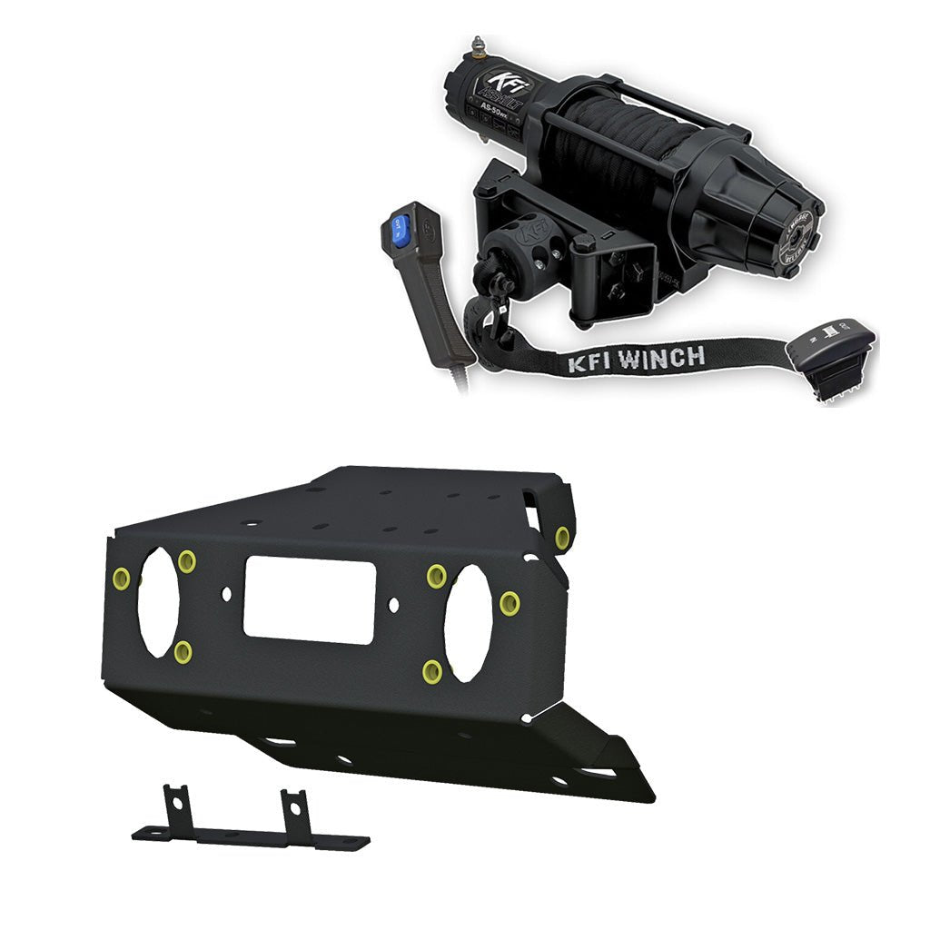 KFI Winch & Winch Mount Kit 2021+ Can - Am Commander - MojoMotoSport.com