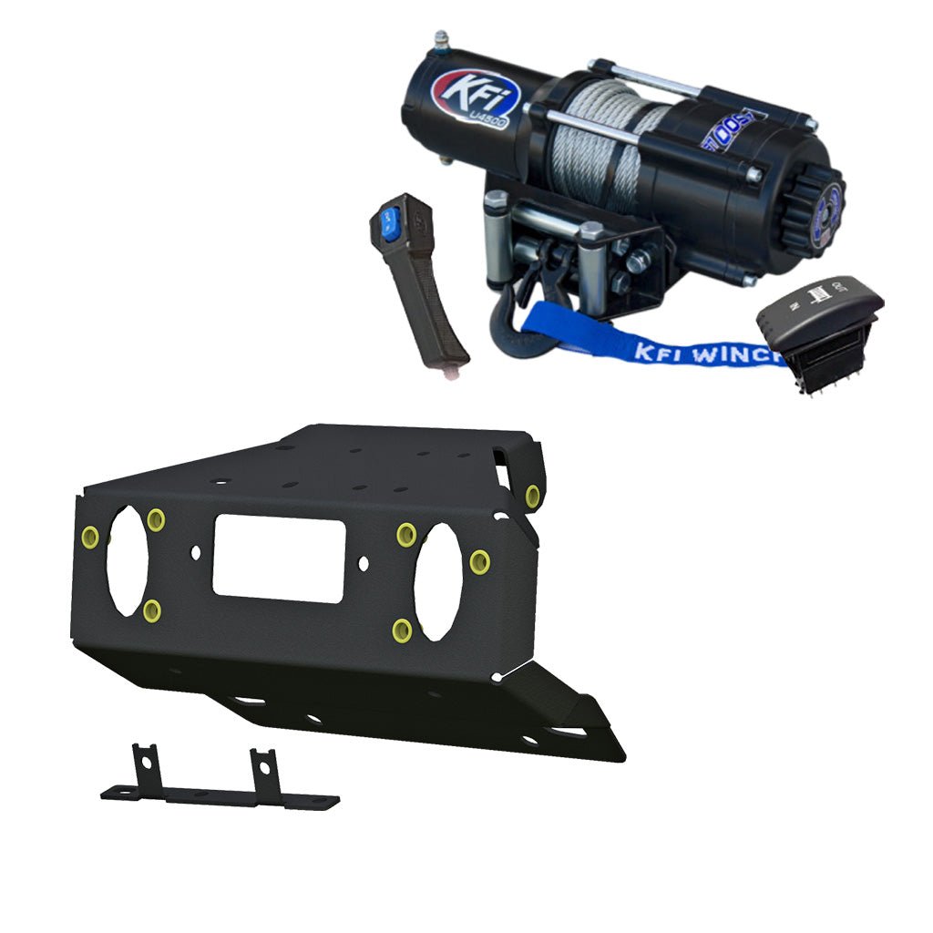 KFI Winch & Winch Mount Kit 2021+ Can - Am Commander - MojoMotoSport.com