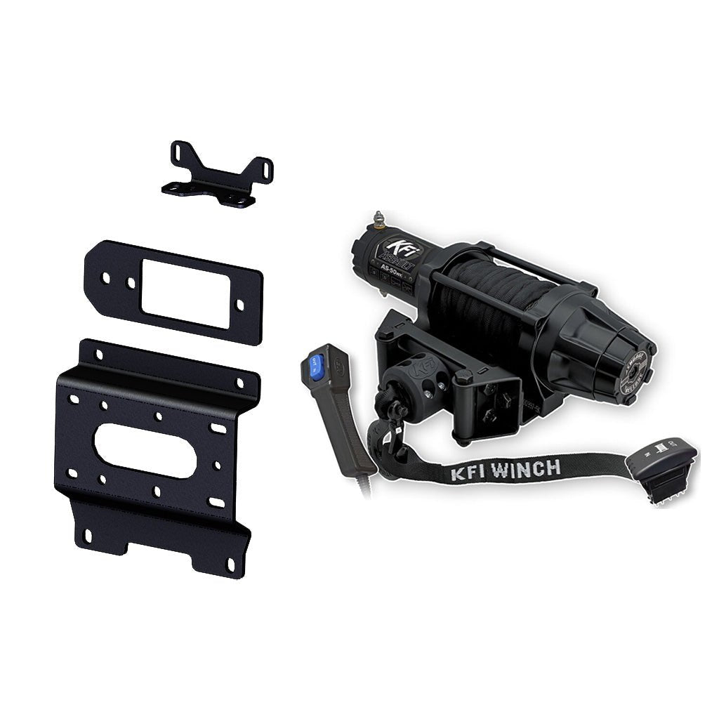KFI Winch & Winch Mount Kit Caterpiller CUV82 CUV85 CUV102D CUV105D - MojoMotoSport.com