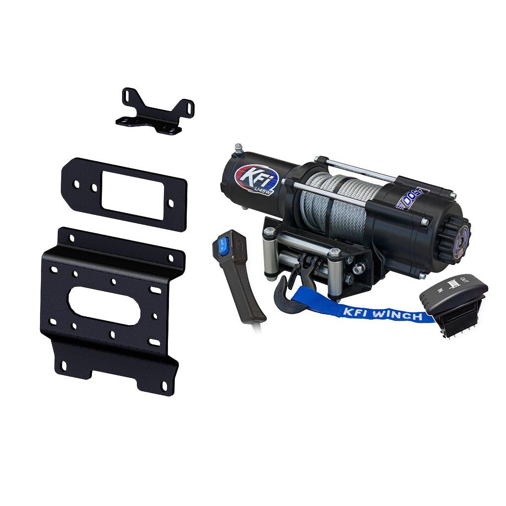 KFI Winch & Winch Mount Kit Caterpiller CUV82 CUV85 CUV102D CUV105D - MojoMotoSport.com