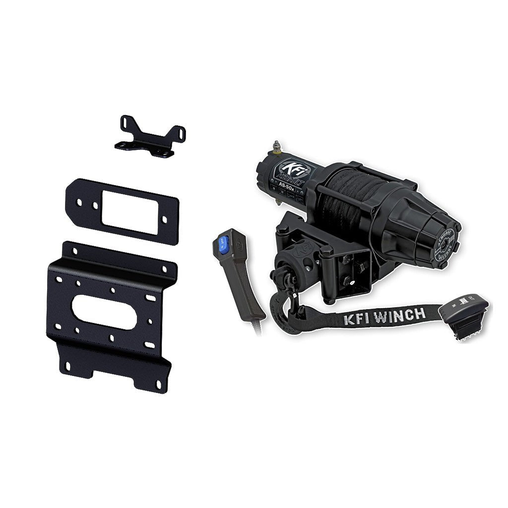 KFI Winch & Winch Mount Kit Caterpiller CUV82 CUV85 CUV102D CUV105D - MojoMotoSport.com