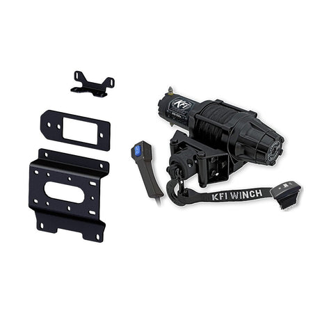 KFI Winch & Winch Mount Kit Caterpiller CUV82 CUV85 CUV102D CUV105D - MojoMotoSport.com