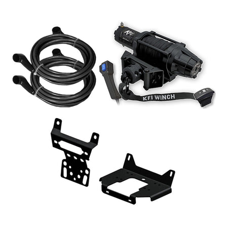 KFI Winch & Winch Mount Kit fits 15 - 18 Polaris RZR 4 900, 14 - 23 RZR XP 4 1000, 16 - 21 RZR XP 4 Turbo - MojoMotoSport.com