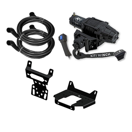 KFI Winch & Winch Mount Kit fits 15 - 18 Polaris RZR 4 900, 14 - 23 RZR XP 4 1000, 16 - 21 RZR XP 4 Turbo - MojoMotoSport.com