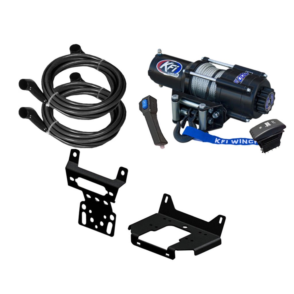 KFI Winch & Winch Mount Kit fits 15 - 18 Polaris RZR 4 900, 14 - 23 RZR XP 4 1000, 16 - 21 RZR XP 4 Turbo - MojoMotoSport.com