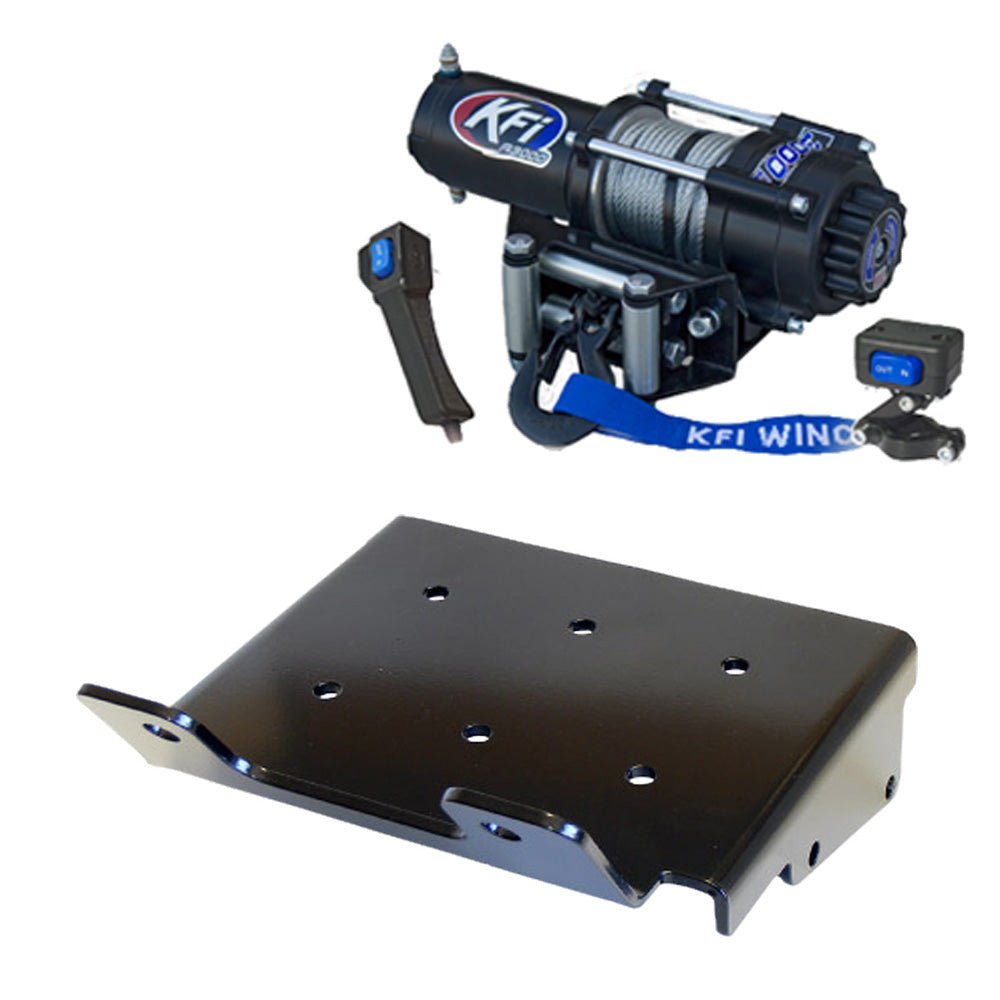 KFI Winch & Winch Mount Kit fits 2008 - on Suzuki King Quad 400 4x4/AS/AF/ASi/FSi ATV - MojoMotoSport.com