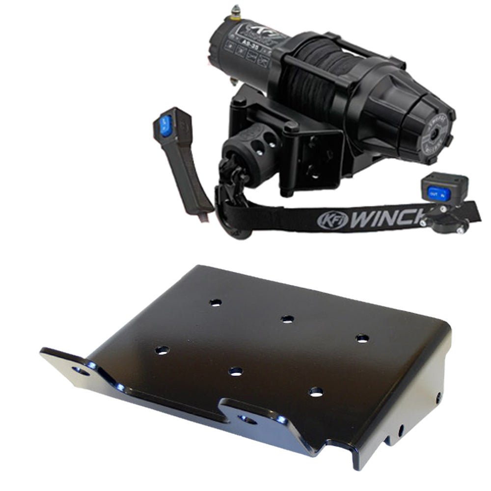 KFI Winch & Winch Mount Kit fits 2008 - on Suzuki King Quad 400 4x4/AS/AF/ASi/FSi ATV - MojoMotoSport.com