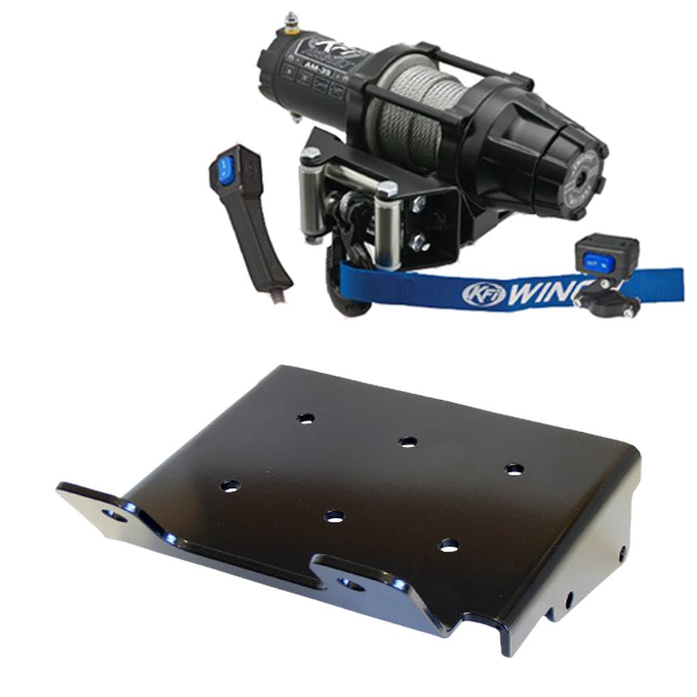 KFI Winch & Winch Mount Kit fits 2008 - on Suzuki King Quad 400 4x4/AS/AF/ASi/FSi ATV - MojoMotoSport.com