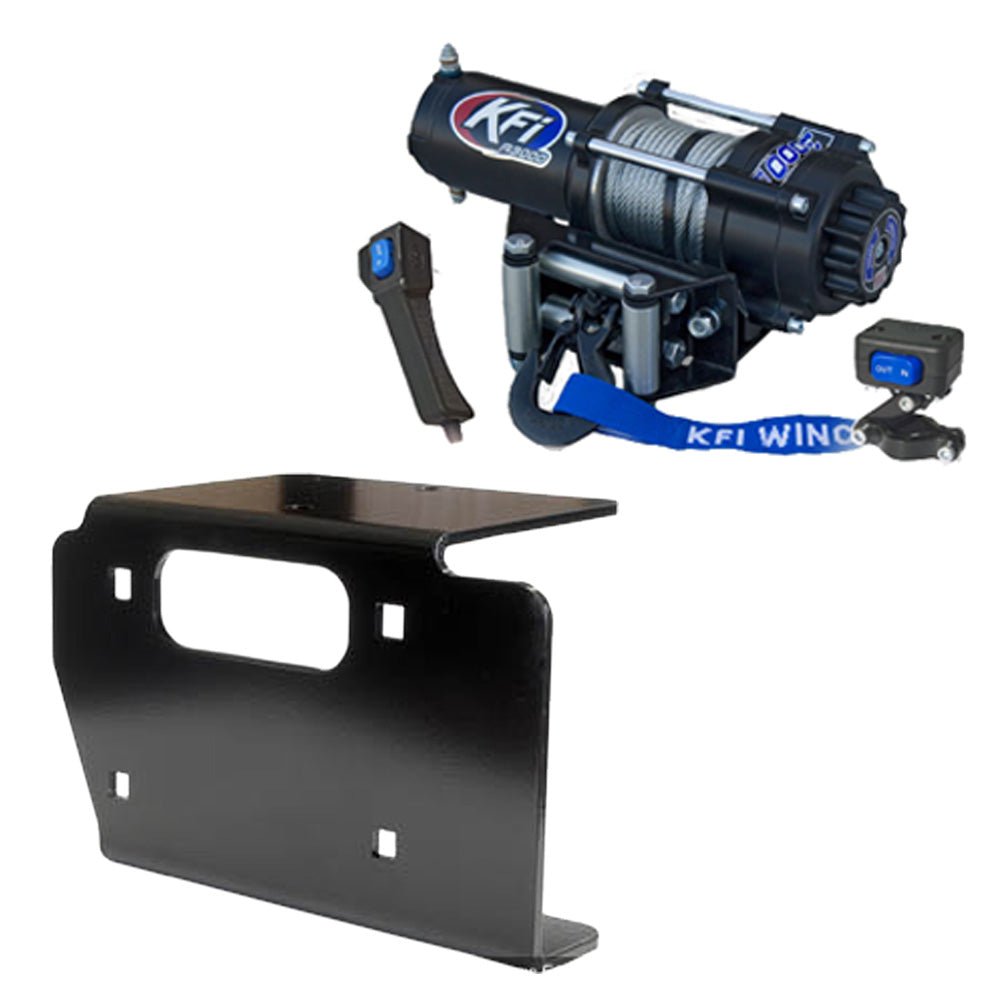 KFI Winch & Winch Mount Kit fits Kawasaki Prairie 650/700 & Suzuki Twin Peaks 700 ATV - MojoMotoSport.com